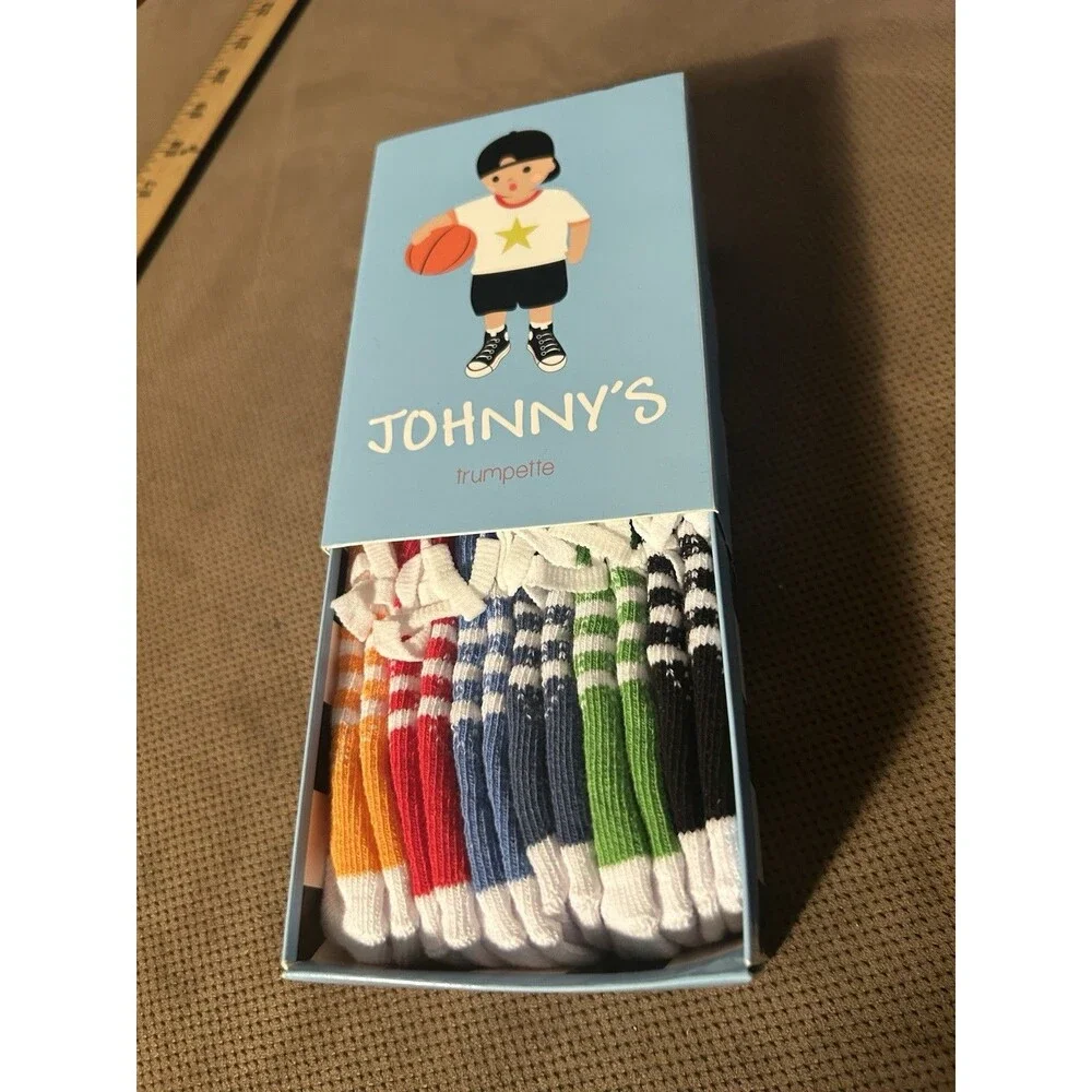 Trumpette Johnny’s Socks 6 Pack Baby Boy Gift NIB multi-color New In Box